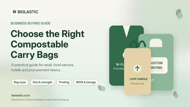 How to Choose Compostable Carry Bags for Your Business: A Practical Buying Guide