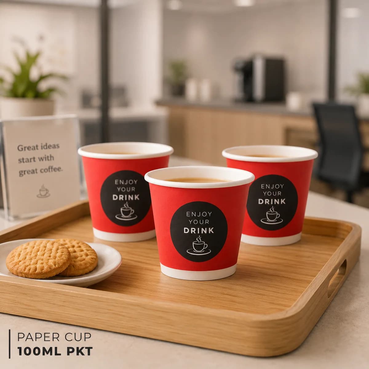 100ml Paper Cups Packet