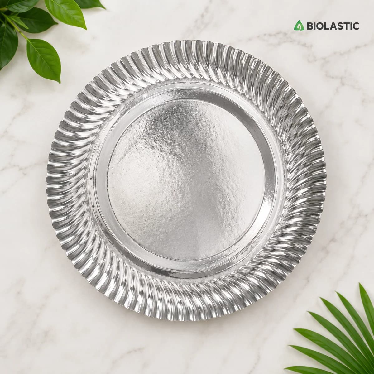 Silver Disposable Plate 12 Inch