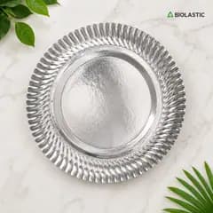 Silver Disposable Plate 12 Inch thumbnail 5