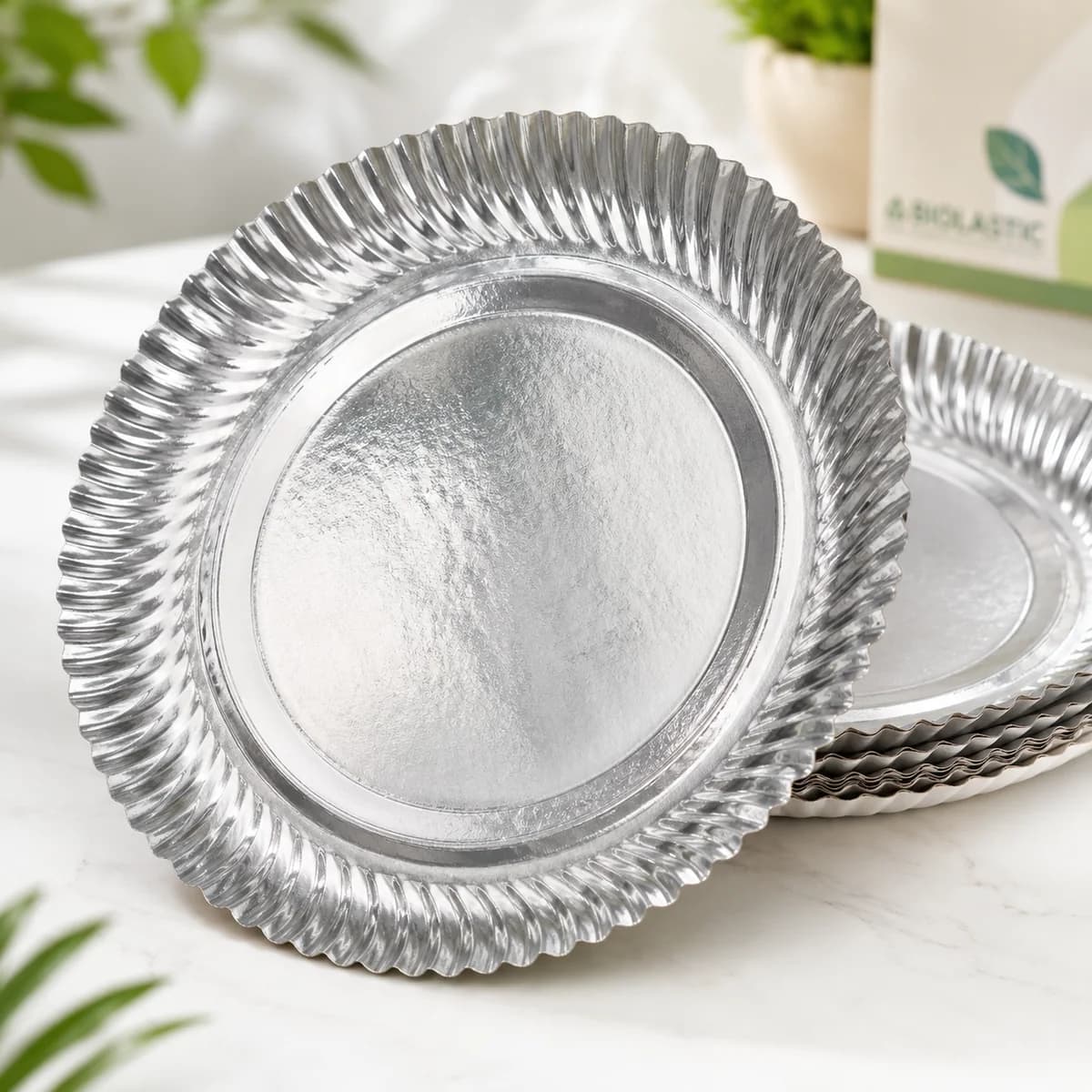 Silver Disposable Plate 12 Inch