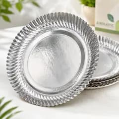 Silver Disposable Plate 12 Inch thumbnail 2