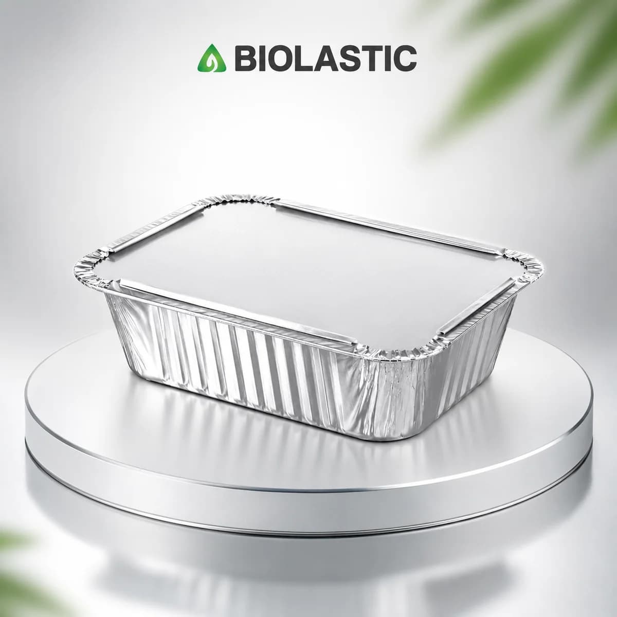 Aluminium Foil Food Container with Lid - 650 ML (100 Pieces)