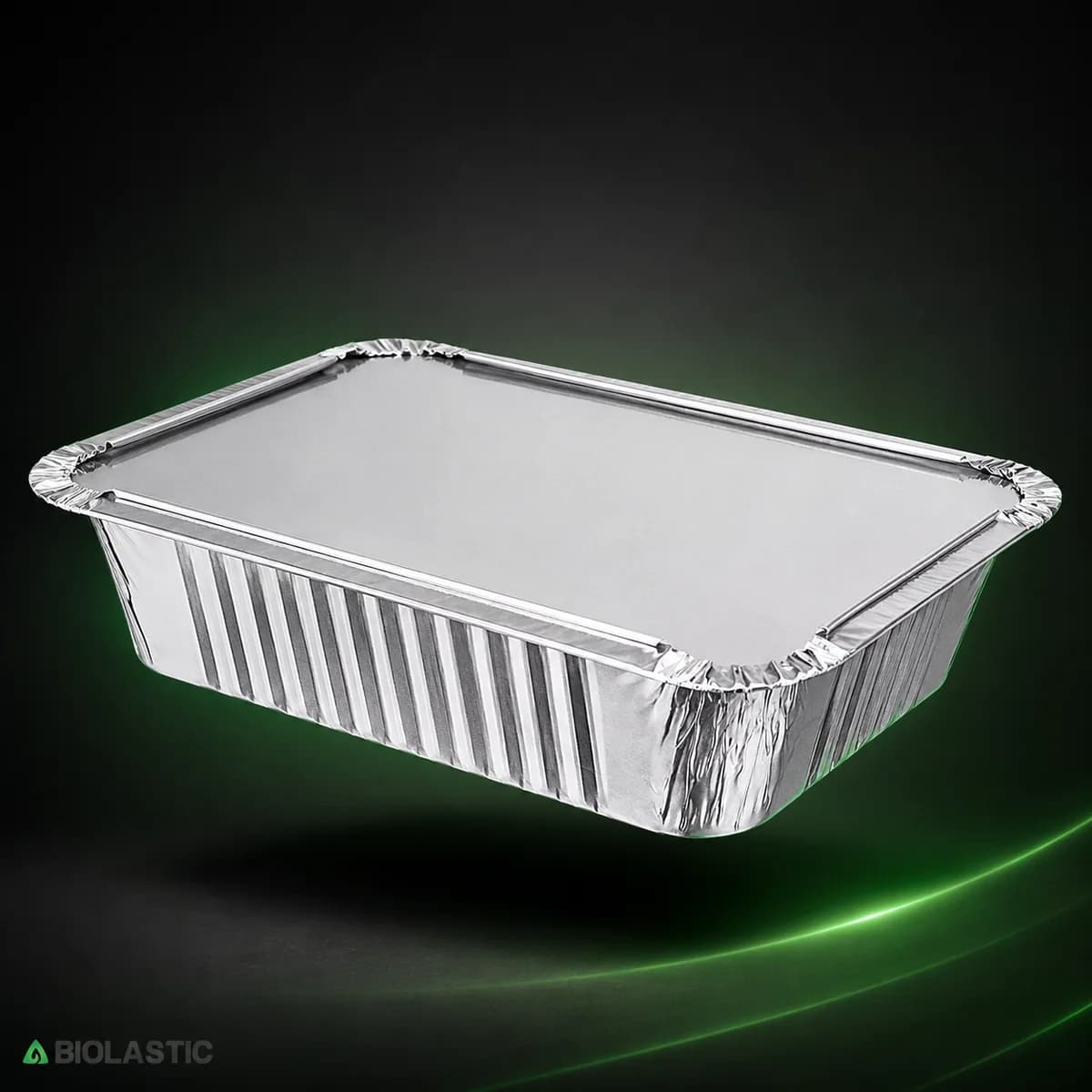 Aluminium Foil Food Container with Lid - 650 ML (100 Pieces)