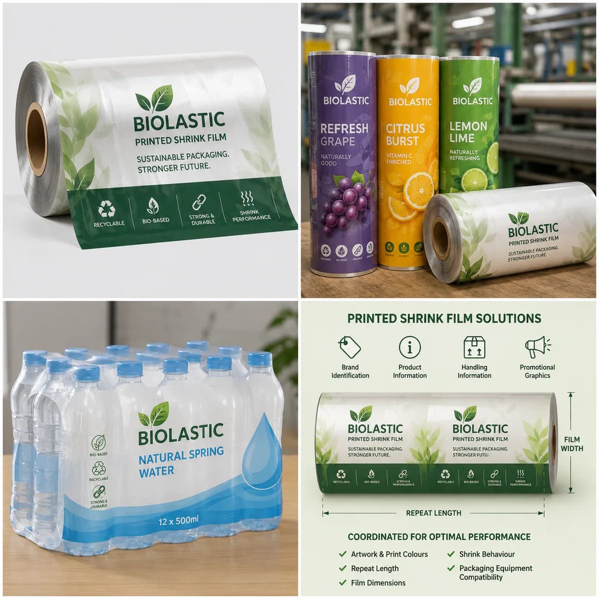 Coloured Stretch Film Roll for Packaging & Load Identification