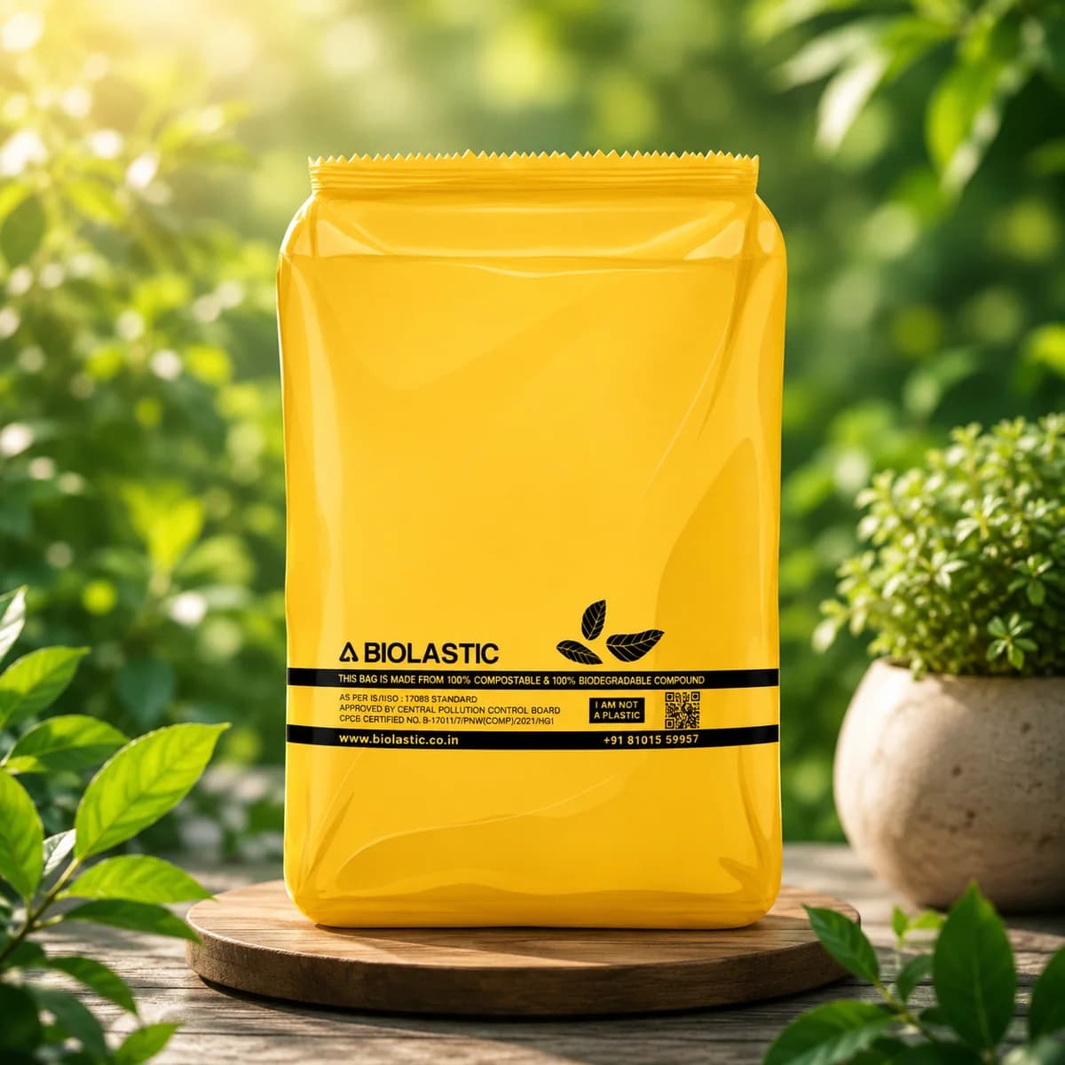 Compostable Packaging Pouch - 4.5 x 11 Inch