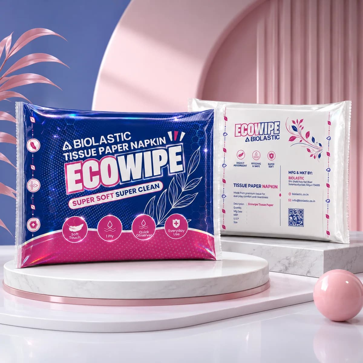 Ecowipe Hard Paper Napkins - 70 Pieces - image 5