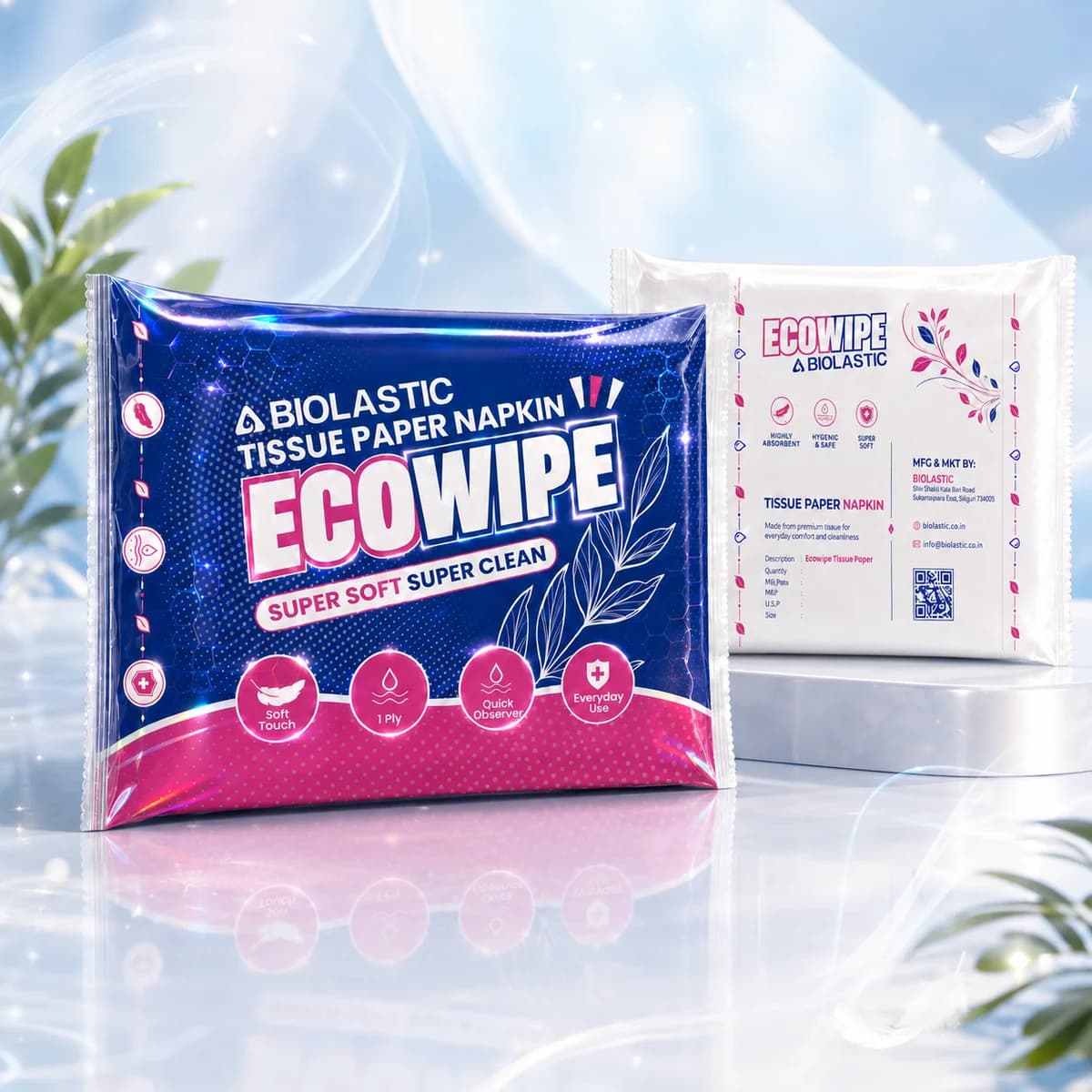 Ecowipe Soft Paper Napkins - 70 Pieces - image 4