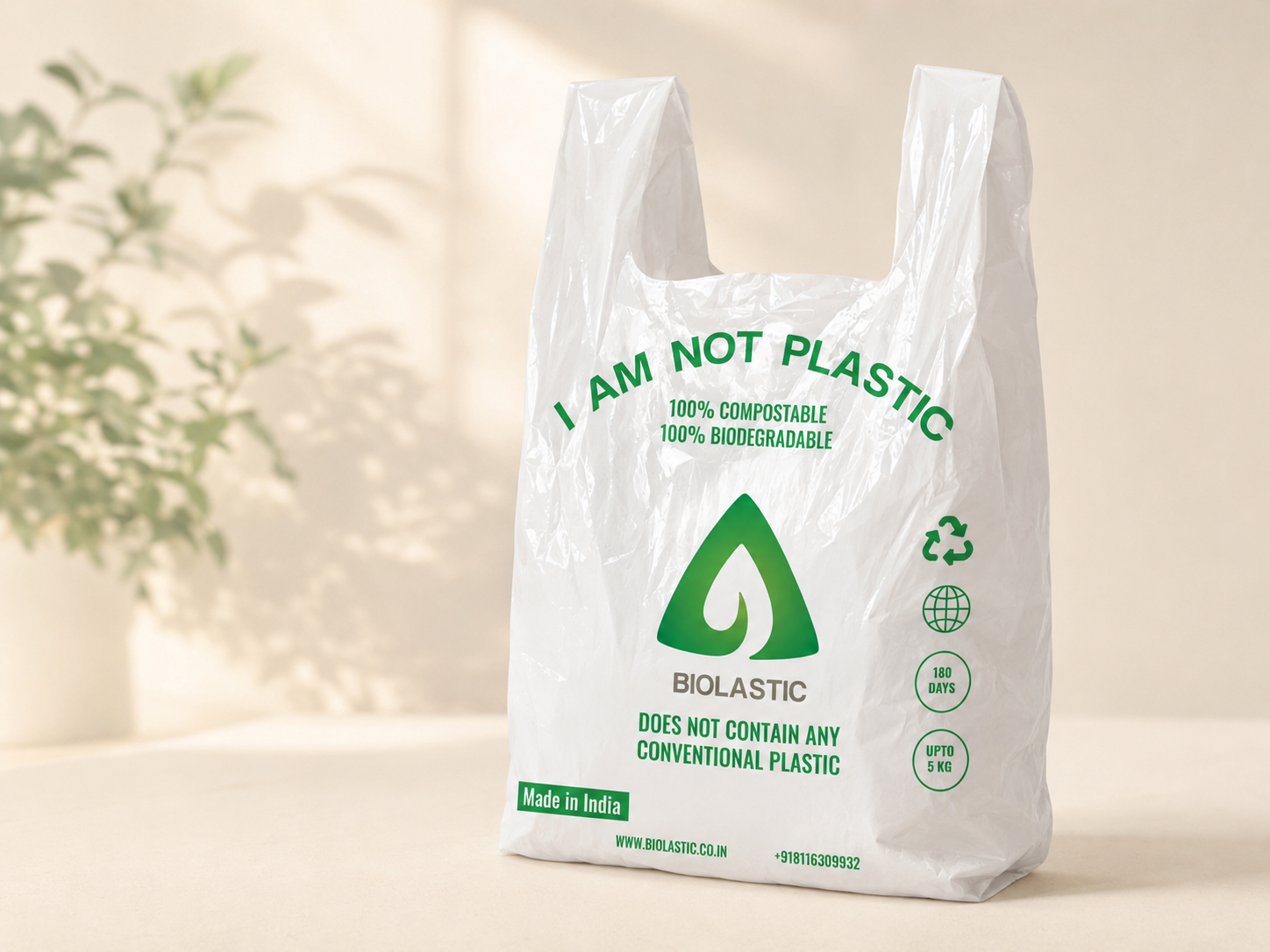 Compostable carry bag