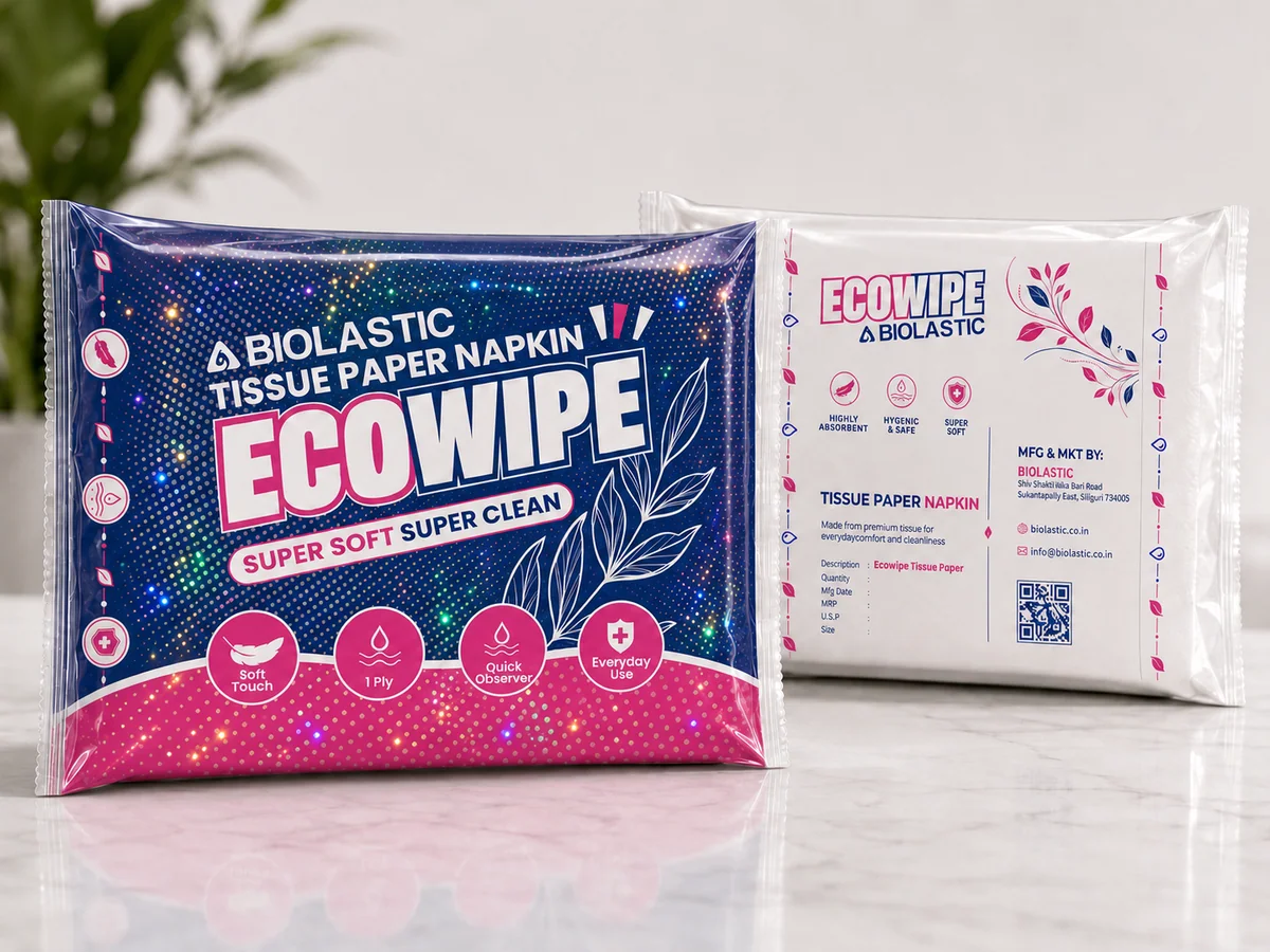 Biolastic Pure Cellulose Natural Paper Napkins